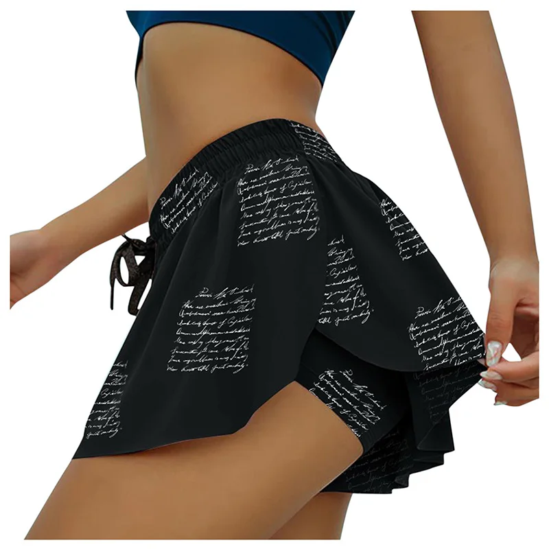 Женские шорты 2 в 1 для бега и занятий йогой тренировок тренажерном зале