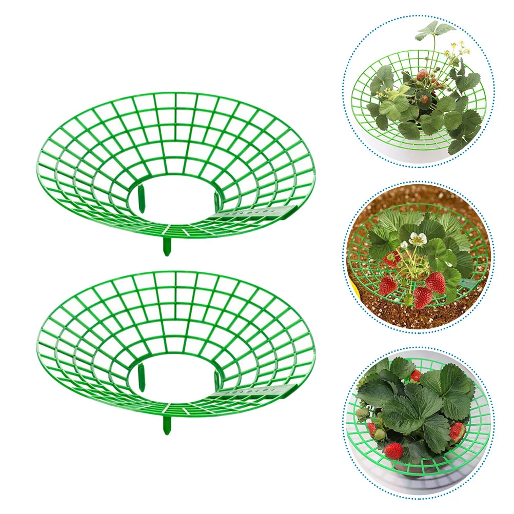 

2pcs Garden Plant Climbing Supports Strawberry Rack Planting Rack (Green)