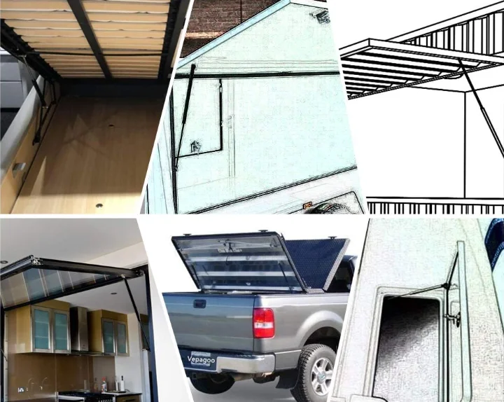 2X Универсальные 40 см 400 мм 300N Автомобильные стойки передняя крышка капота задний