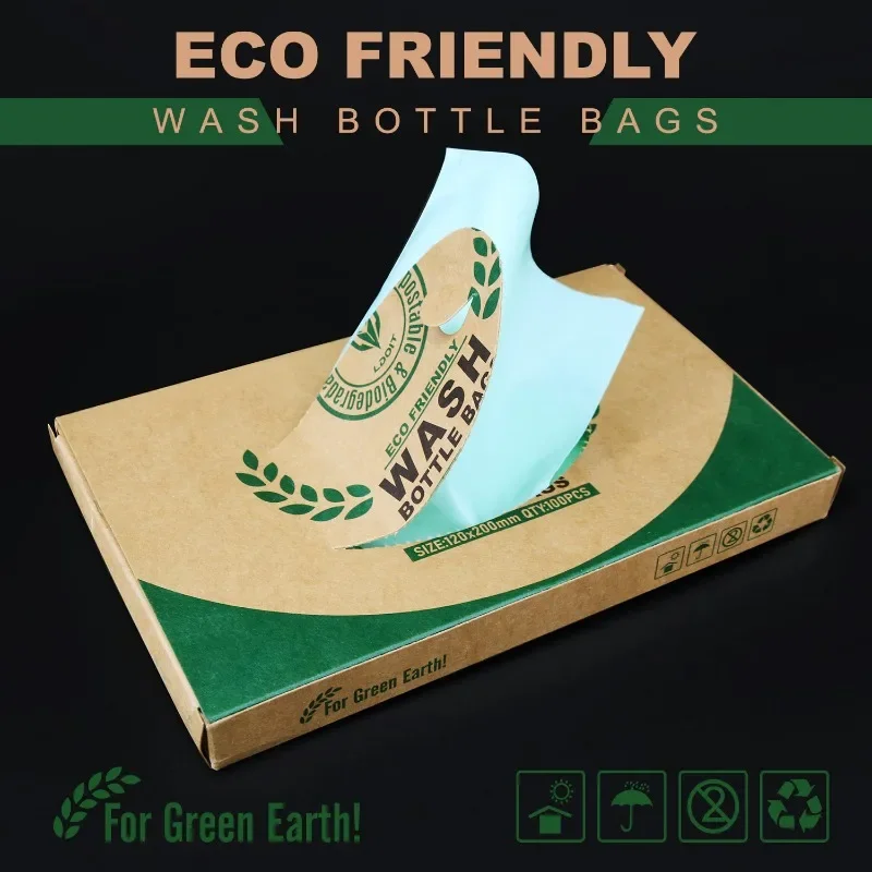 100 шт. биоразлагаемые мешки для мытья татуировок