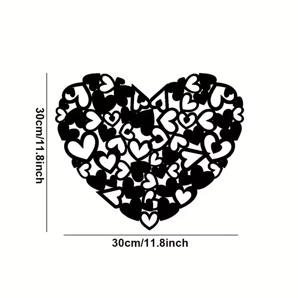 Очаровательное сердце металлического настенного искусства: прекрасный домашний