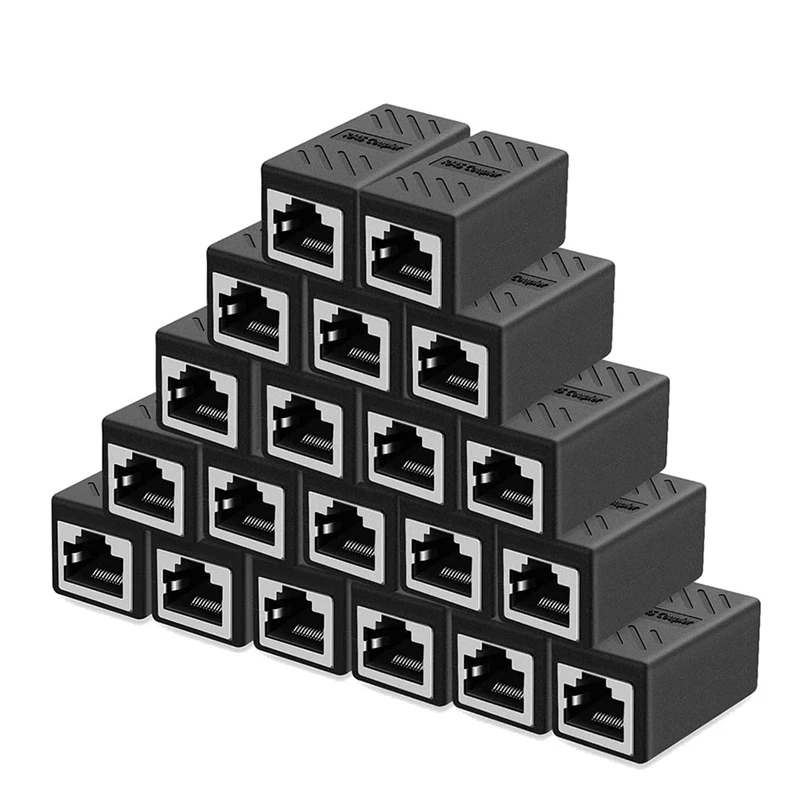 

Сетевой удлинитель RJ45, коннектор Ethernet RJ45 8P8C, адаптер-удлинитель, гигабитный интерфейс «гнездо-гнездо», 20 шт.