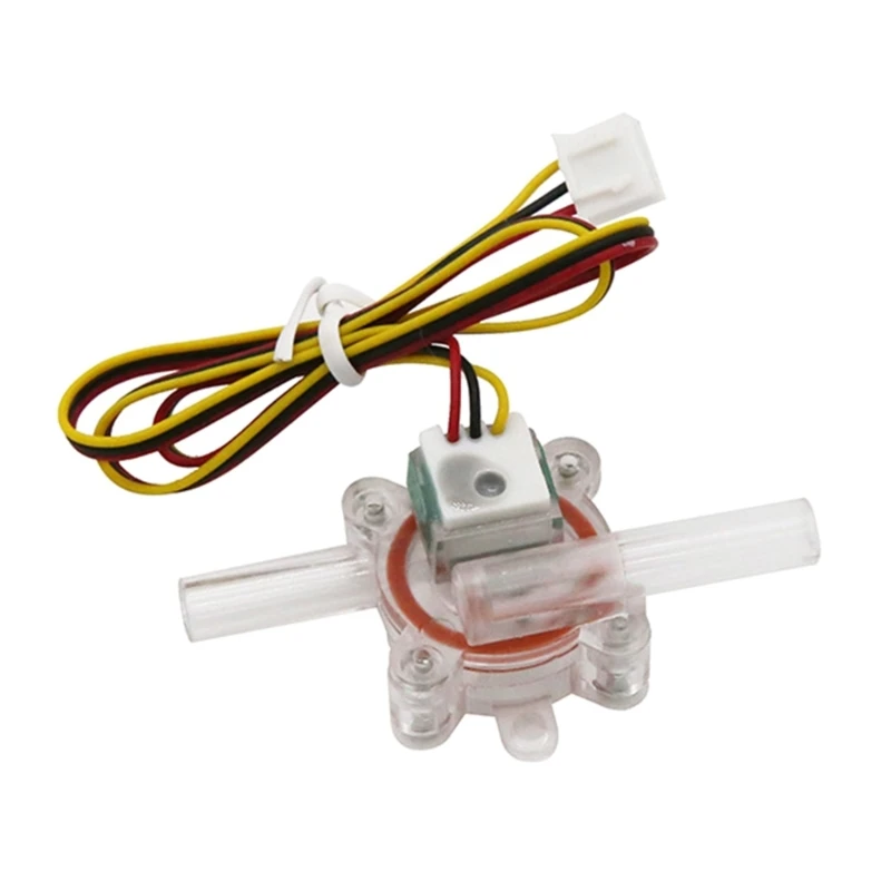 

M6CF Water Flow Sensor Switch G1/2" Fluid Flow Meter Water Control Transparent Enclosure DC2.5-24V Suitable for Water Heaters