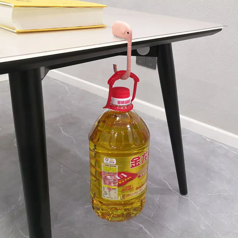 

Creative Table Hook Hanging Decorative Handbag Hanger Nail-free 1pcs Storage Hanger Sophisticated And Compact Key Rack Portable