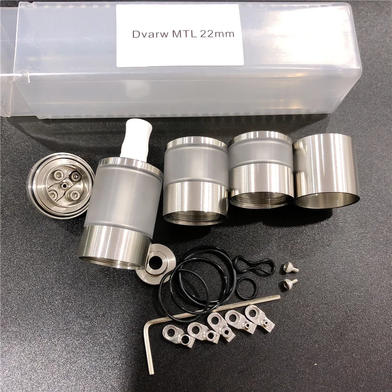 

Электронные сигареты Dvarw MTL V2 RTA набор распылителей 22 мм 2,0 мл/3,5 мл/5,0 мл