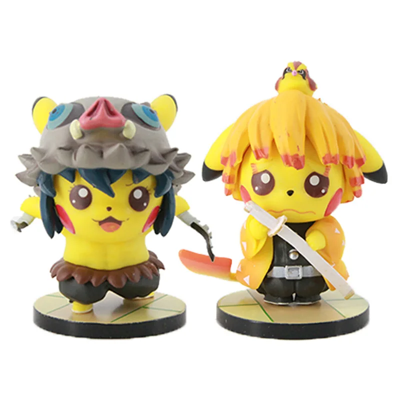 

Экшн-фигурка из аниме «рассекающий демонов», милая поп-фигурка Пикачу, агатсума зенитсу, иносукэ, игрушки для детей, кукла