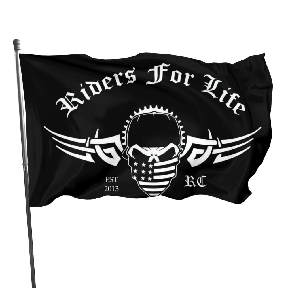 Riders For Life Motorcycle Flags 90*150cm 120*180cm Banner Indians Flag Indoor And Outdoor Decoration |