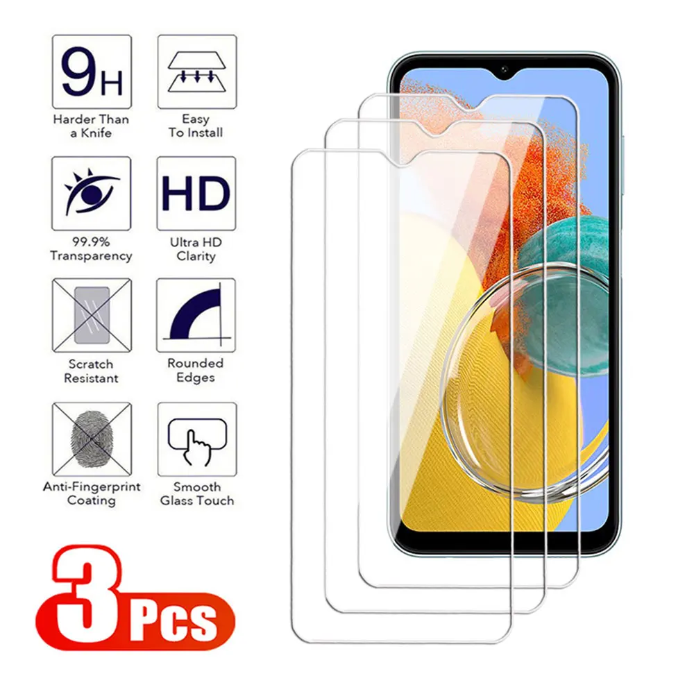 3 шт. полное покрытие из закаленного стекла для Samsung Galaxy M04 M11 M12 M13 M14 M21 M22 M23 4G 5G