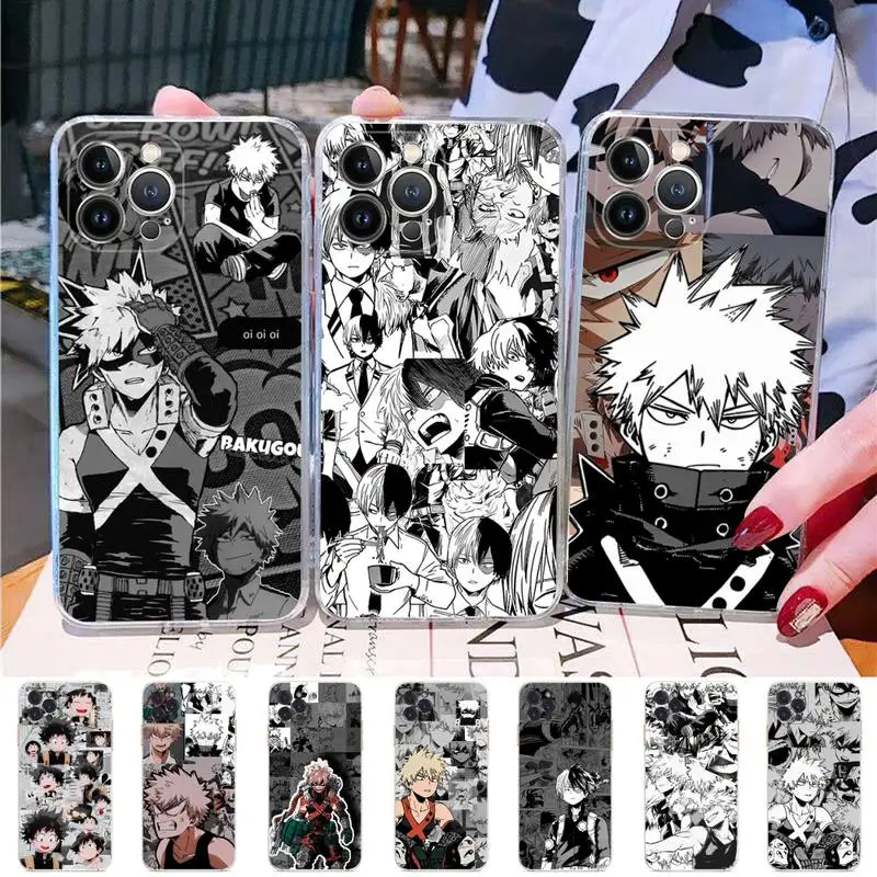 

Katsuki Bakugo My Hero Phone Case For iPhone 14 11 12 13 Mini Pro XS Max Cover 6 7 8 Plus X XR SE 2020 Funda Shell
