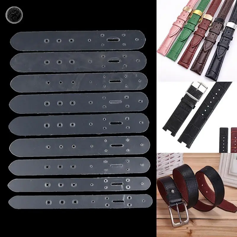 5 шт. пластиковая кожаная пряжка для ремня наконечник для ориентированного дырокола шаблоны для кожевенного ремесла трафаретные Инструменты 25/30/35/38/40 мм