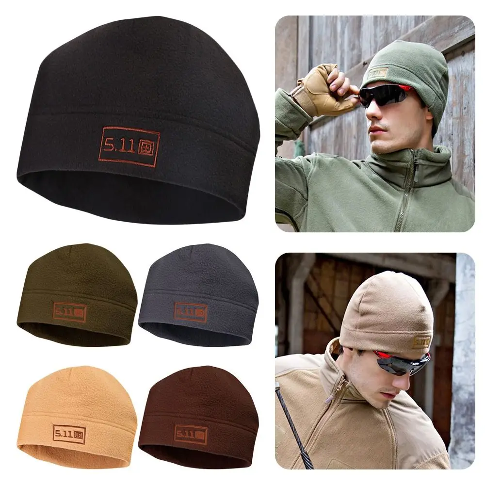 

Outdoor Hunting Men Women Ski Baggy Hat Cuffed Beanies Windproof Hiking Caps Skullcap Fleece Hats Military Tactical Cap