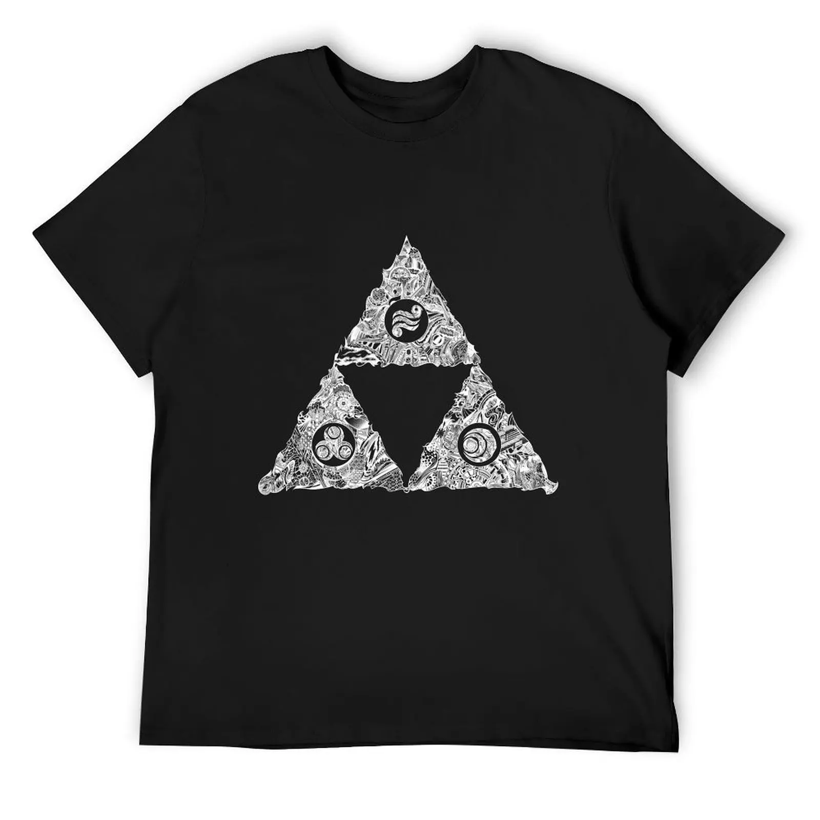 Triforce of Enigma-белая футболка с аниме корейская мода баскетбольные футболки