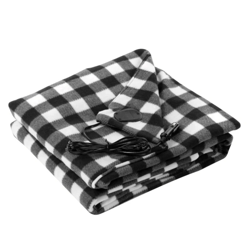 

Heated Blanket Car Electric Blanket 12V Car Electric Blanket Grid Warm Autumn And Winter Car Electric Lap Blanket