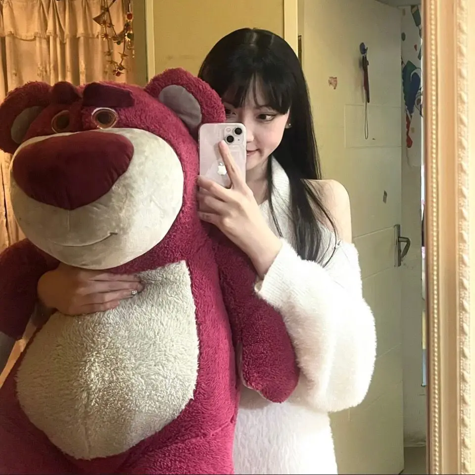 

23-80cm Lotso Huggin Bear Plush Toys Stuffed Super Soft Kids for Children Gift Baby Pillow Sleeping Clutch Doll For Children