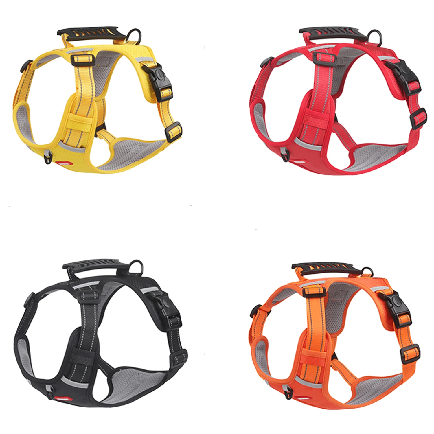 

Vest Type Pet Chest Harness Explosion-proof Large Dog Chest Strap Oxford Clothes Reflective Breathable Pet Leash Outdoor Walking