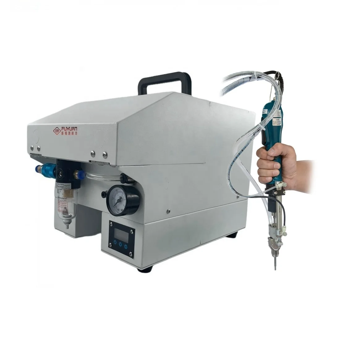 

New Design Feeding Locking Screw Robot With Desktop Automatic Screw Driver Machine