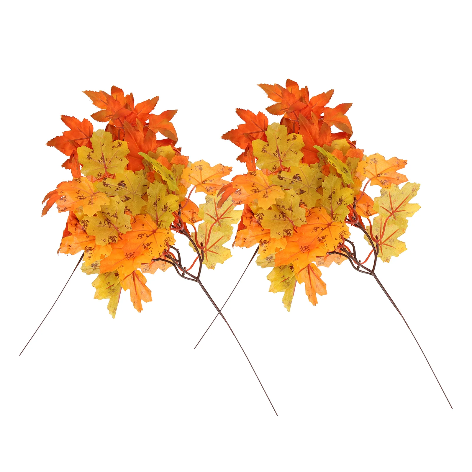 

Maple Leaf Leaves Fake Fall Thanksgiving Autumn Decorations Branch Branches Artificial Stems Table Decor Faux Party Pick