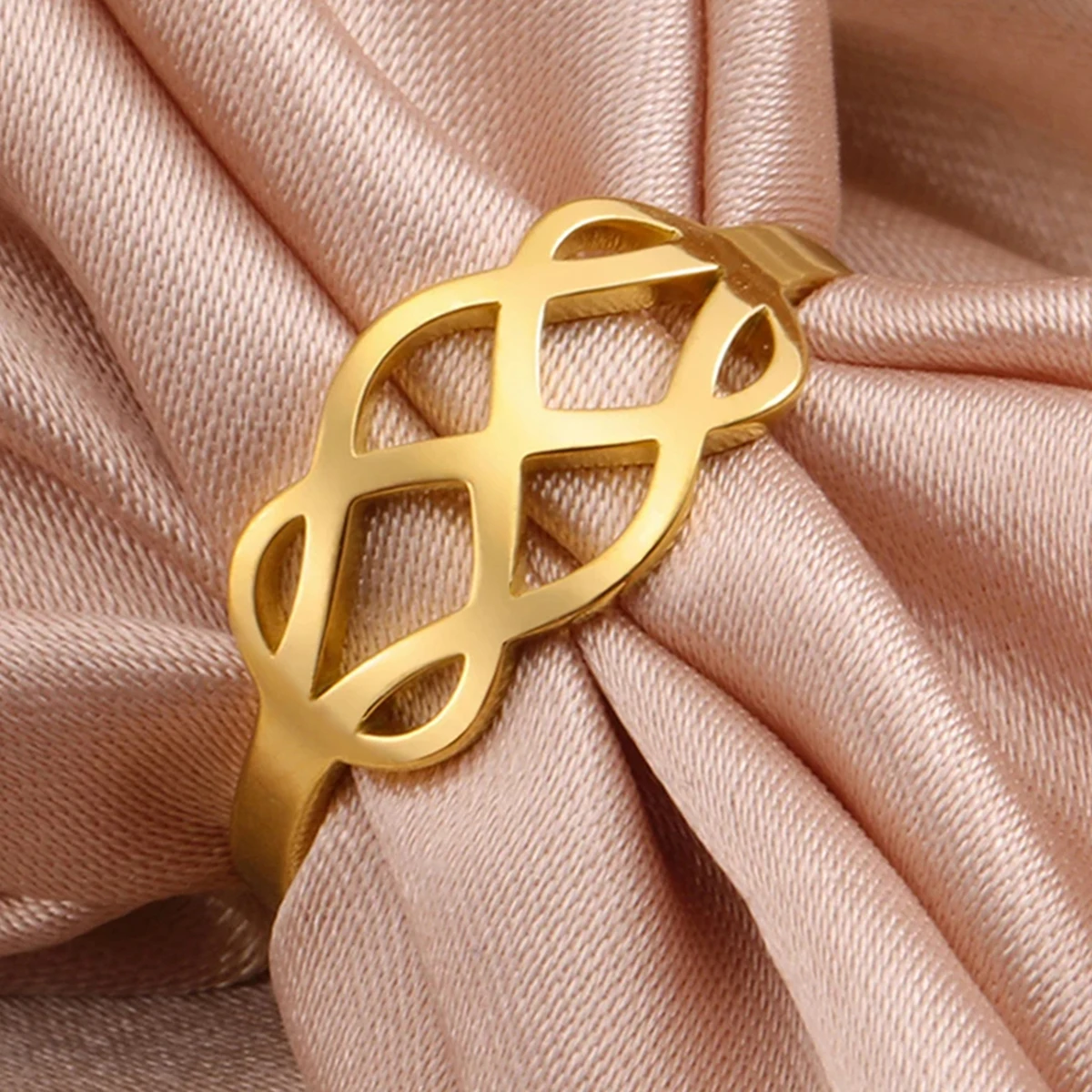 LIKGREAT Модное серебряное кольцо с узелком Пикассо кельтский геометрический кукла