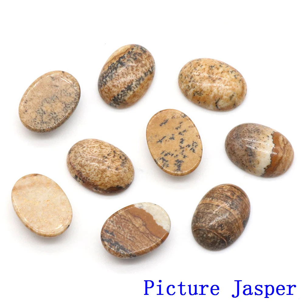 

Натуральные камни овальные кабошоны 20 шт.