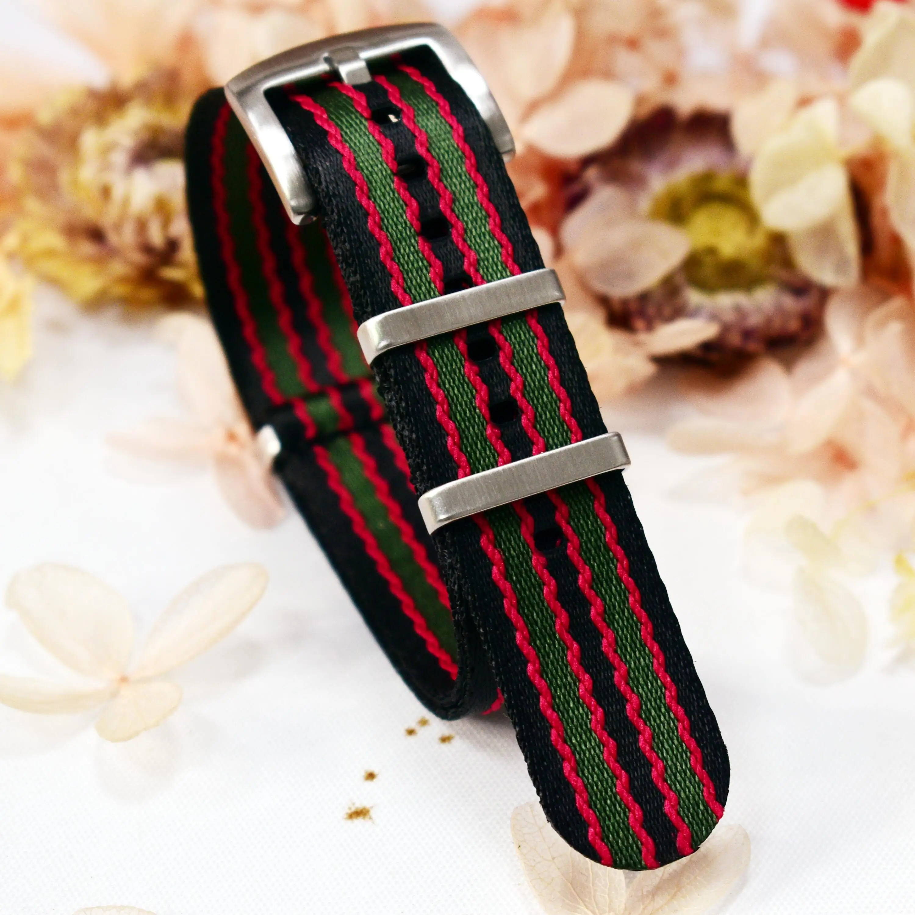 Waterproof Nylon Watch Strap Sport Watch Belt 20mm 22mm Wristband Pin Buckle Black Blue Red Nato Strap