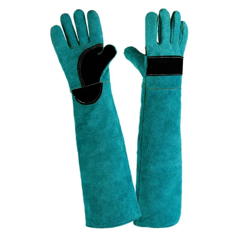 

Защитные перчатки от царапин, прочные кожаные защитные перчатки от укусов, многофункциональные Нескользящие и антизаусенные перчатки для домашних животных