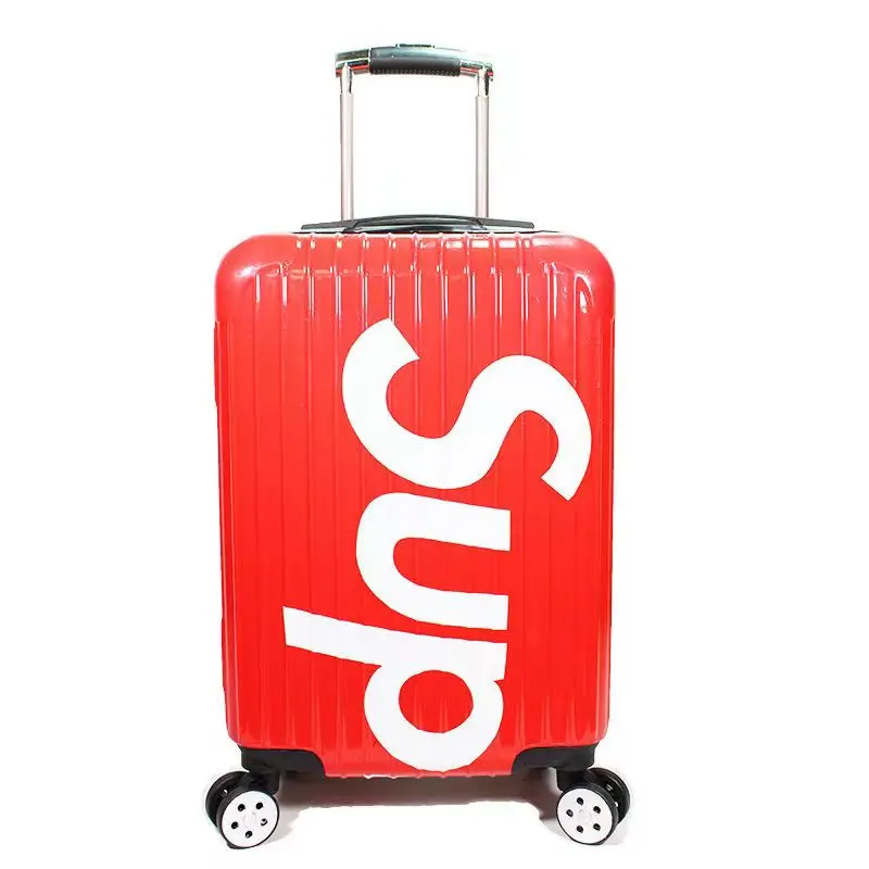 

Детский костюм, Стандартный 20-дюймовый школьный пароль, мультяшный бордовый ящик, универсальный багаж на колесах для путешествий