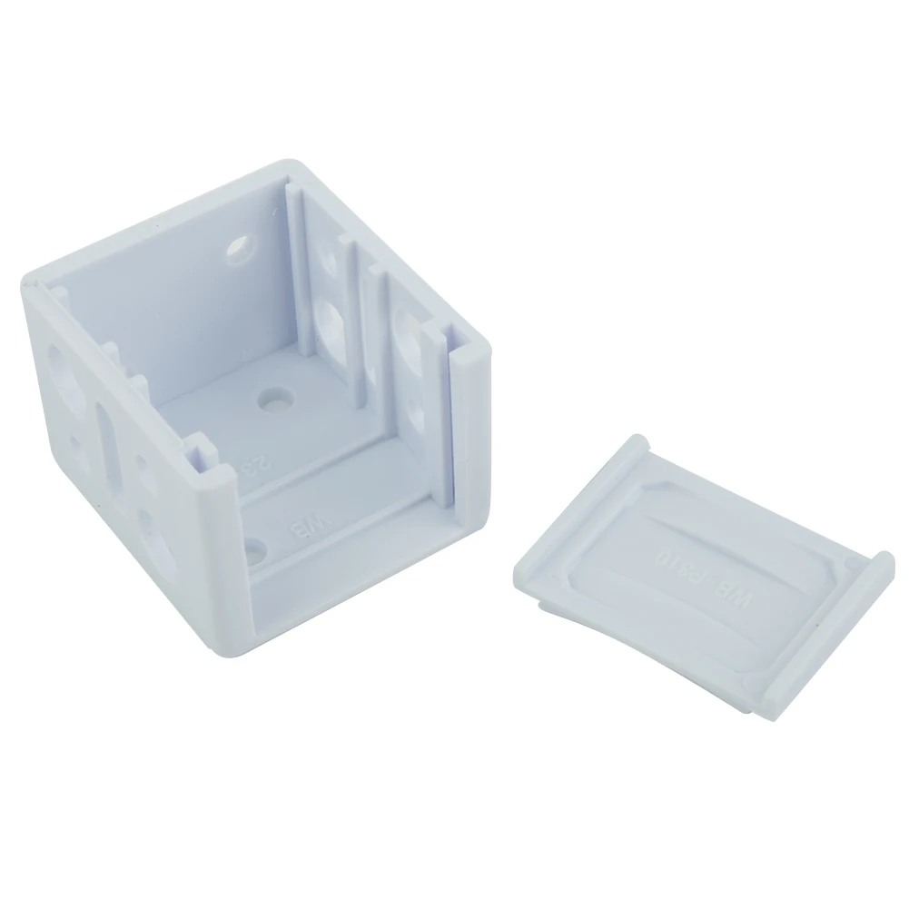 

4 Pcs Plastic Blinds Headrail Bracket White Head Track End Cover Holder Box Mounting Bracket For Blinds