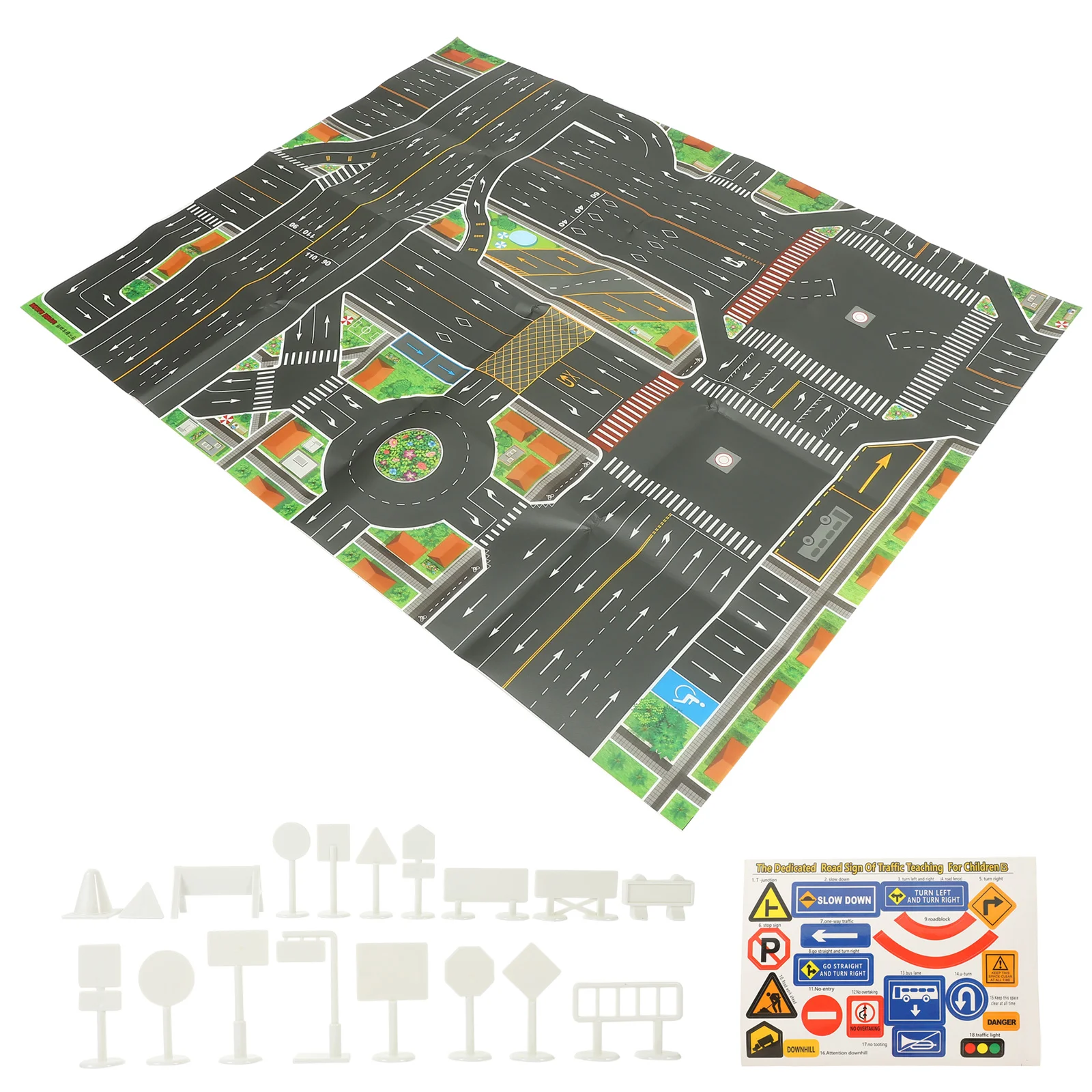 

Models Adults Kids Educational Toy Puzzle Toys Toy Road Signs Kids Toys Kids Traffic Toys Mini Map Game Mat
