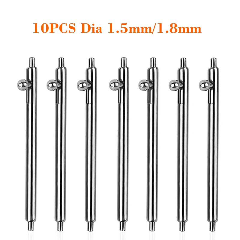 Фото 2/4PCS Dia 1.5mm spring bars Link Pins fit 14mm 16mm 18mm 20mm 22mm 24mm Watch Band Bracelet Nylon strap Leather strap Men Gift №1
