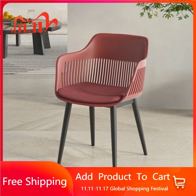 

Современный минималистичный обеденный стул, пластиковый роскошный мягкий компьютерный дизайн, эргономичный стул для туалетного столика, столовая мебель для кухни