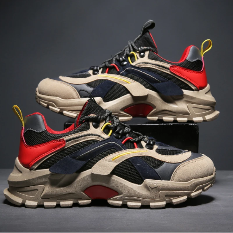 

Мужские беговые кроссовки со шнуровкой, сетчатые дышащие мужские кроссовки, спортивные кроссовки разных цветов