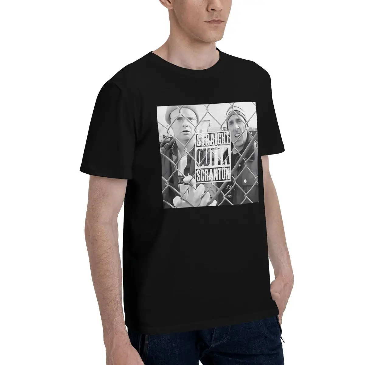 Фото Office Dunder Mifflin Dwight TV 100% algodón Casual Transpirable Confortable susu ropa de hombre ofertas regalos para hombre №2