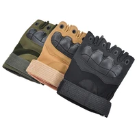 outdoor half finger tactical gloves motorcycle bicycle riding mountaineering fitness non slip protective gloves