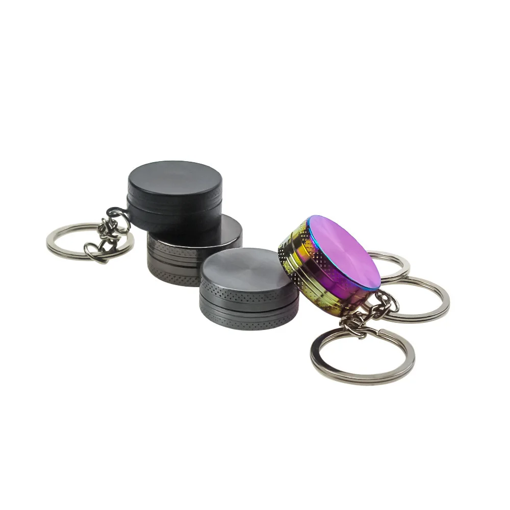 

Portable 2 layers Crusher with Keychain