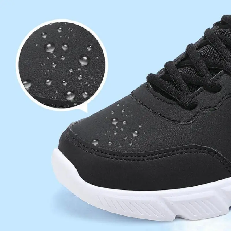 couple's Casual shoes autumn and winter new board shoes comfortable leather upper fashionable increase thick soled women's shoe