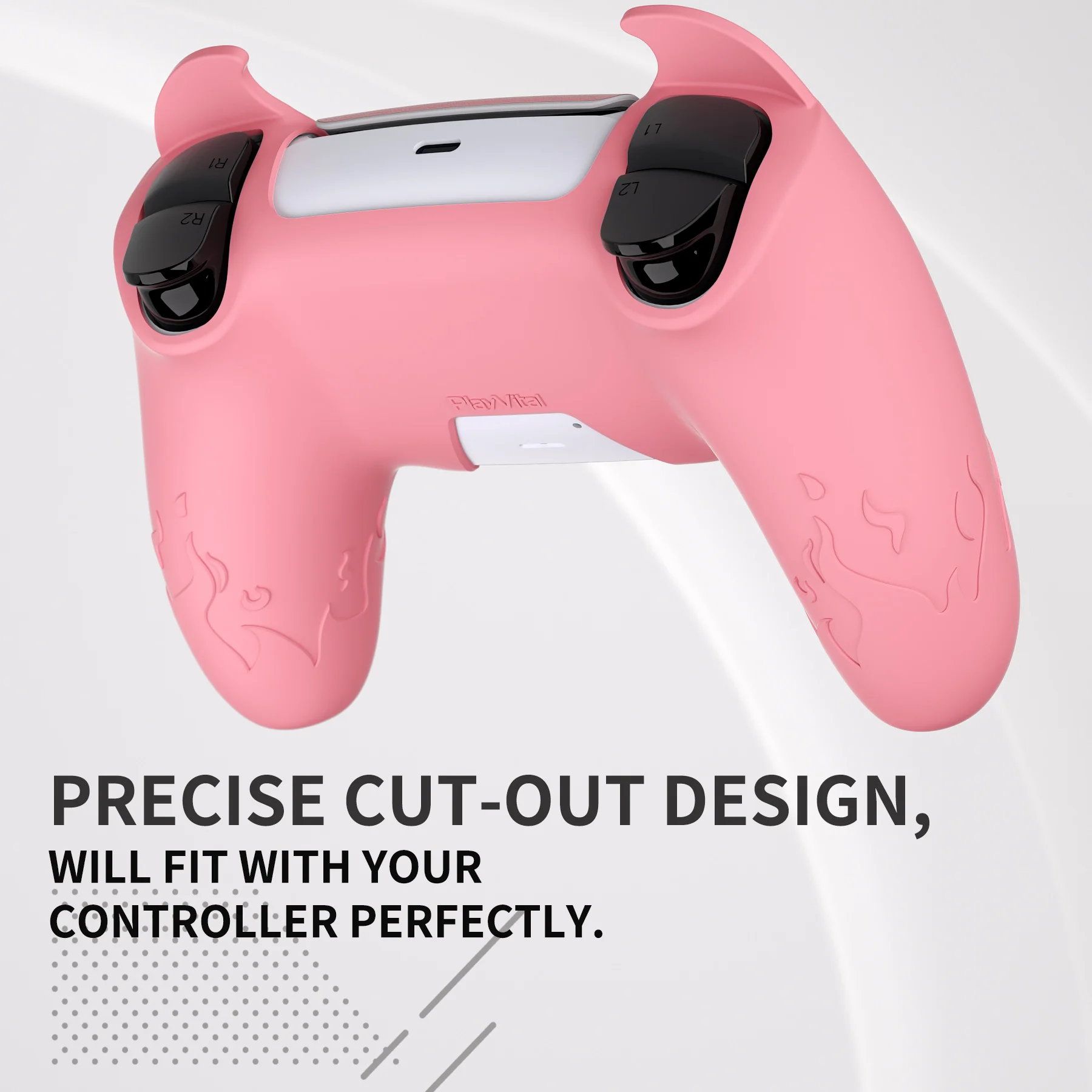 Силиконовый чехол PlayVital Cute Demon Controller для PS5