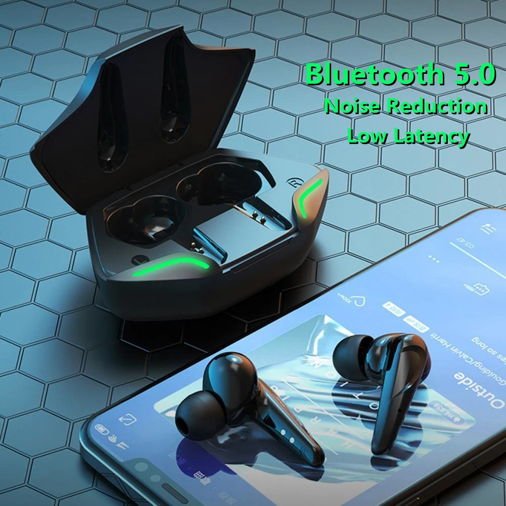 

TWS Gaming Earphone New Wireless Buletooth Headphone Low Latency Noise Reduction Stereo With Mic For E-Sports Games Music