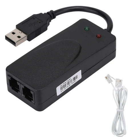 Одиночный/двойной порт USB2.0 56K голосовой факс-данный Внешний модем для 7 8/10 - изображение