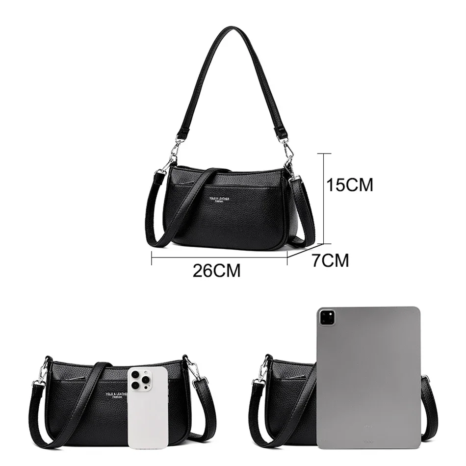 Новинка 2024 женские сумки высококачественные мягкие кожаные и кошельки