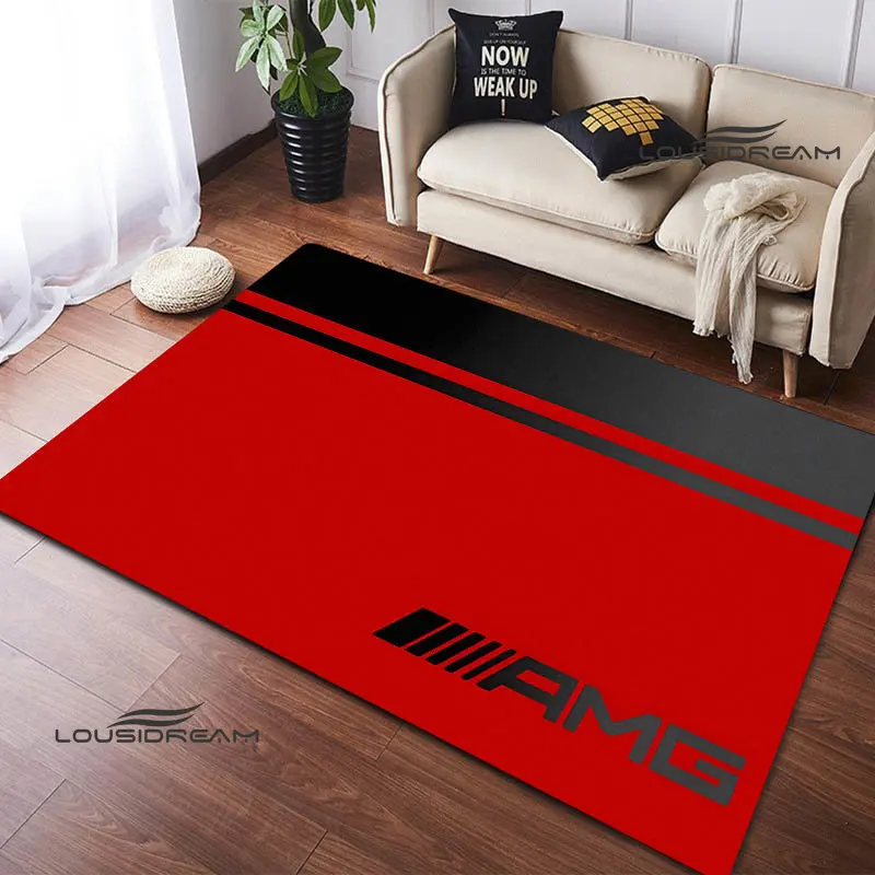 

Коврик с 3D-принтом для спальни, гостиной, гонки, ковры с логотипом AMG для кухни, коврики для пола, домашний декор, Нескользящие коврики, подаро...