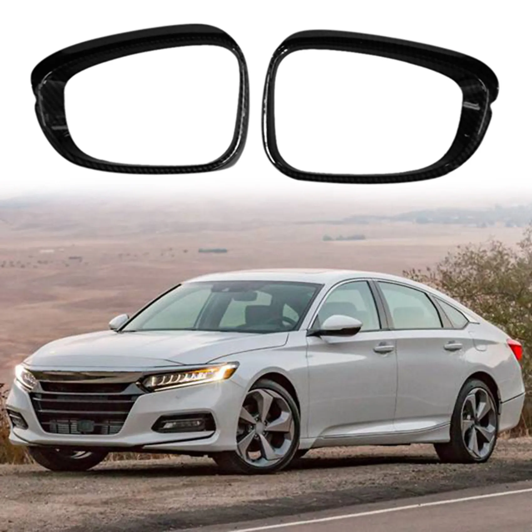 Чехлы для автомобильных зеркал заднего вида из АБС-углеродного волокна дождевая