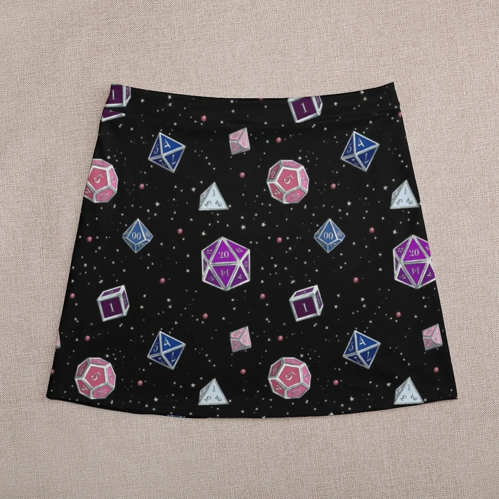 D &amp Genderfluid Pride Dice Set мини-юбка летние юбки косплей женское платье Skort для женщин