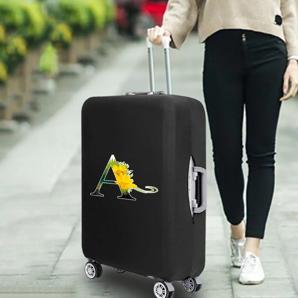 Flower Color Travel Suitcase Elastic Protective Cover Suitable 18''-32'' Inches Luggage Travel Accessories Trolley Dust Cover