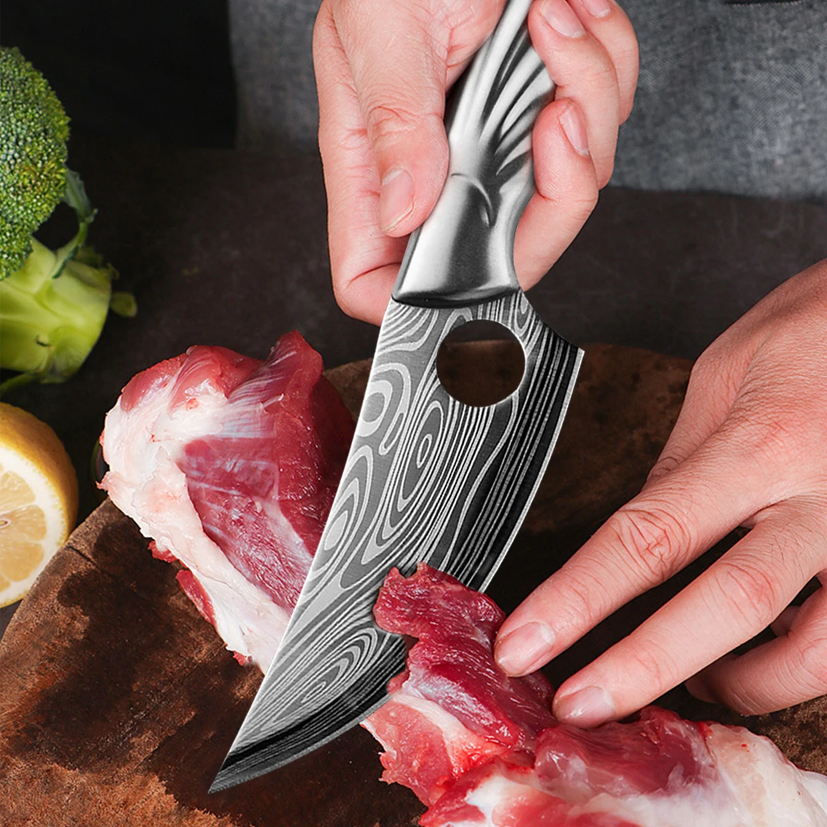 Нож для обвалки из нержавеющей стали нож мясника мясницкий филировочный рыбы