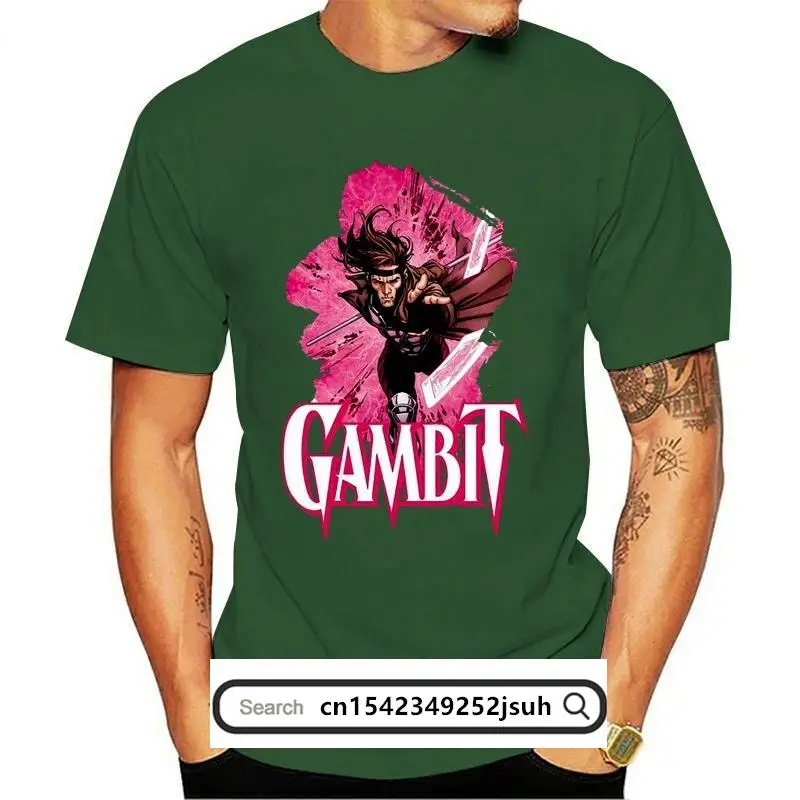 

New Fire-Dog-Custom Tees Men's Gambit X Men Poster O-Neck T-shirt DeepHeather 3D T Shirt Men Plus Size Cotton Tops Tee PLUS SIZE