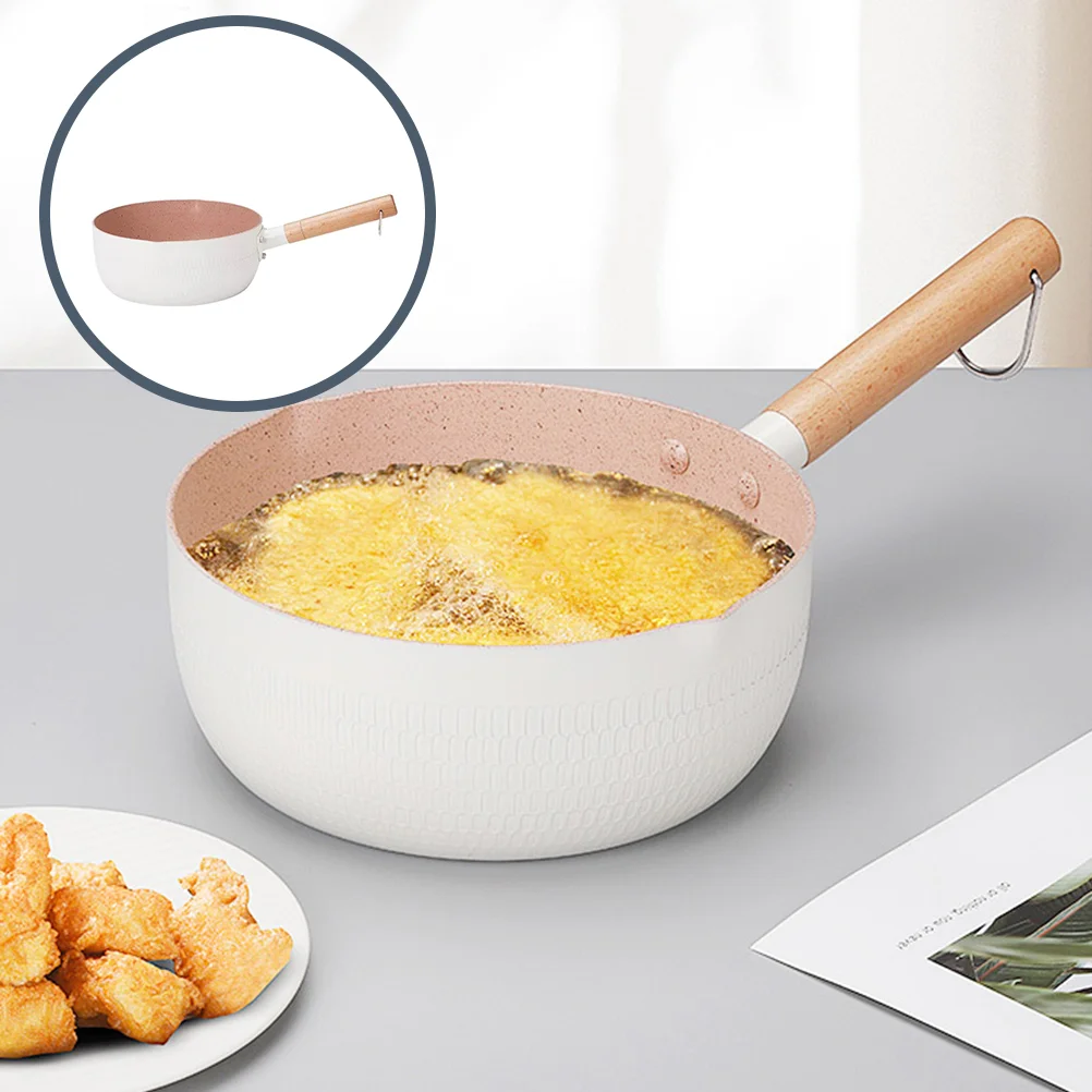

Japanese Style Soup Saucepan Pot with Handle Multi-functional Sauce Pan for Kitchen Household