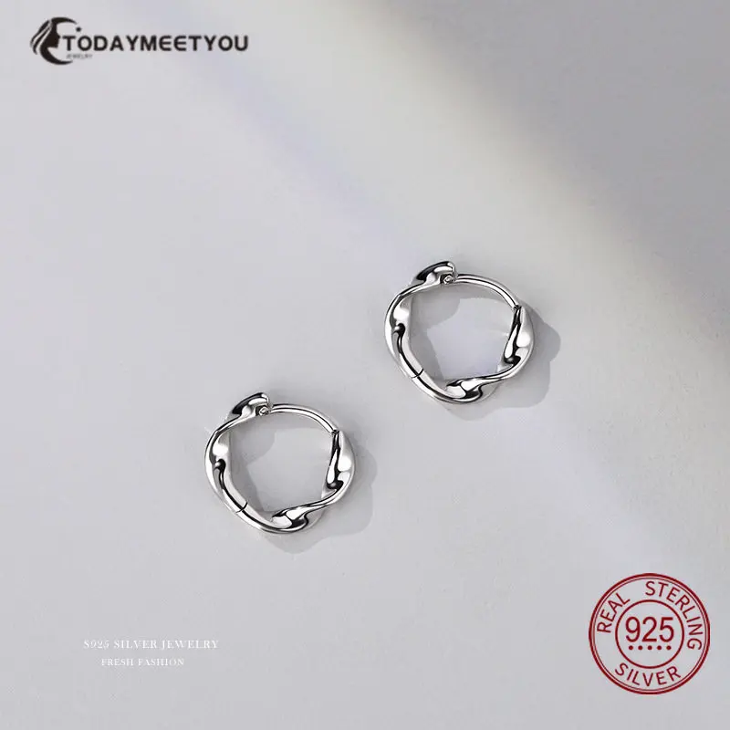 

Женские серьги-кольца из серебра 925 пробы, на запястье