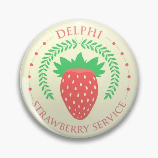 

Camp Half Blood Delphi Strawberry Servic Customizable Soft Button Pin Cartoon Cute Hat Lapel Pin Jewelry Decor Creative Brooch