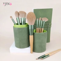 xjing 10pc makeup brushes set tool cosmetic powder eyeshadow foundation blush blending beauty make up brush with bucket maquiage