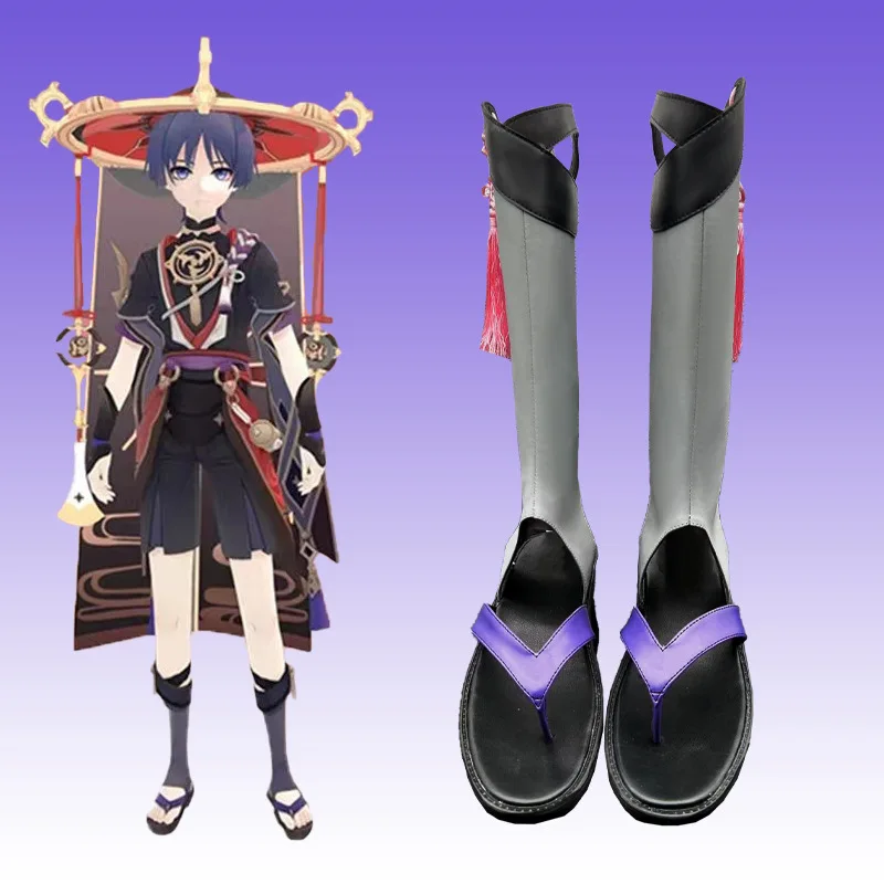 Туфли для косплея Genshin Impacta Wanderer аниме скарамухе куникузуши косплей комикс